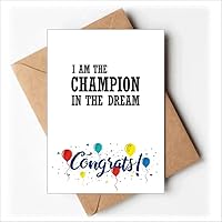 i am the best in the dream Wedding Cards Congratulations Greeting Envelopes