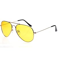 Polarized Night Vision Glasses for Men Women, Anti Glare UV400 Rainy Safety Night Driving Glasses, Aviator Sunglasses