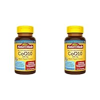 Nature Made CoQ10 100mg with Black Pepper Extract for Enhanced Nutrient Absorption, Dietary Supplement for Heart Health Support, 30 Softgels, 30 Day Supply (Pack of 2)