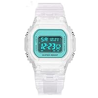 Student Square Digital Watches Outdoor Sport Watch LED Clock Multifunction Stopwatch