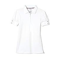 French Toast Girls Plus Size' Puff Sleeve Double Button Polo