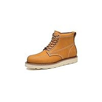 Men's Boots Men's Boots Casual Boots Men's Genuine Leather Comfort Lace-Up New Men's Boots