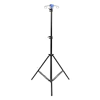 IV Stand Pole, IV Drip Bag Stand Lightweight Portable Stainless Steel Telescoping for Clinic