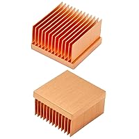 Pure Copper Heatsink 20x20x11mm / 0.79x0.79x0.43 inches for Electronic Chip Cooling