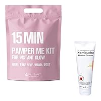 Foaming Face Kombucha Moisture Cleanser (5.07 fl. oz) & Facial Mask Pamper Me Kit (7 Packs)