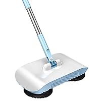 Household Cleaning Device Hand Pushed Sweeper 2 in 1 Broom Mop Receptacle Hand Push Type Floor Cleaner Manual Sweeper