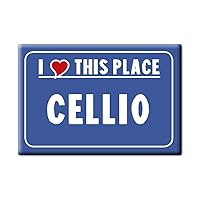 Cellio in Vercelli, Piemonte Fridge Magnet Magnets Italia Souvenir I Love Gift Calamita (VAR. CARTELLO)