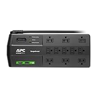 Surge Protector with USB Ports, P11U2MP10, 2880 Joule, 8' Cord, Flat Plug, 11 Outlet Power Strip