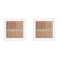 Almay Shadow Squad, 210 Unplugged, 1 count, eyeshadow palette, Gel,Powder (Pack of 2)