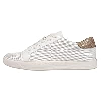 VANELi Womens Coyle Perforated Lace Up Sneakers Shoes Casual - Off White