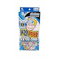 Pack of 2 Kool Fever Extra Cool, Cooling Fever Patch, Super-Strong Cooling Effect Suitable When Feeling Hot. (Size : 50 Mm X 130 Mm/Sheet.), (6 Sheets/Box)