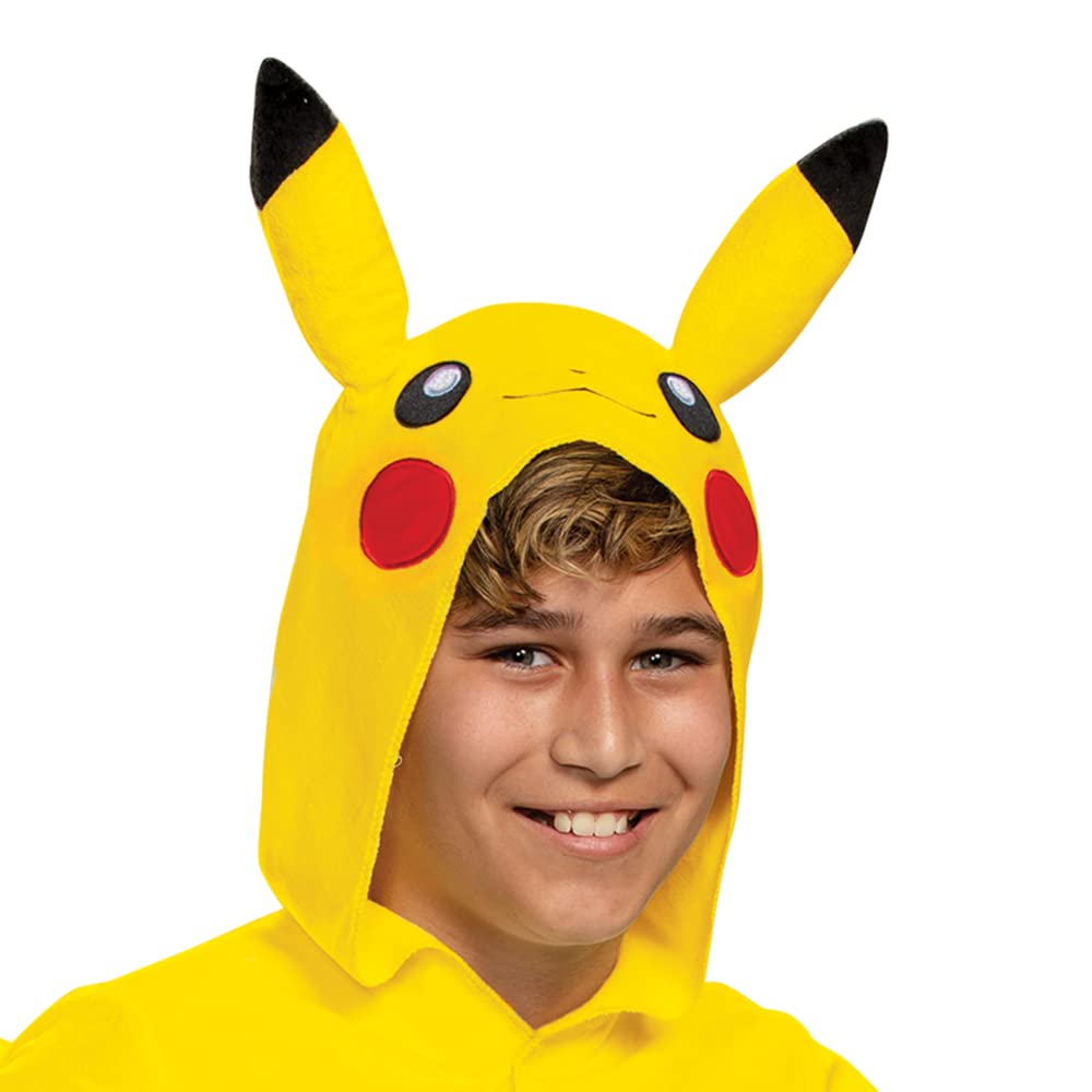 Pikachu Costume for Kids, Official Pokemon Costume Hooded Jumpsuit