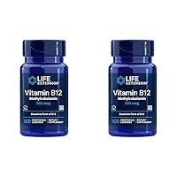 Life Extension Vitamin B12 Methylcobalamin 500mcg - Vitamin B12 Supplement for General Energy and Brain Health - Sugar Free Vegetarian Lozenges Dissolve in Your Mouth - Once Daily - 100 Count