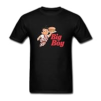 Men's Big Boy Logo T-Shirt XXL ColorName Short Sleeve Black
