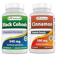 Best Naturals Black Cohosh 540 mg & Cinnamon 500 mg