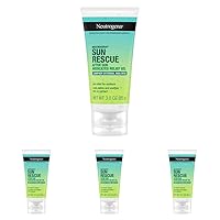 Neutrogena Sun Rescue After Sun Medicated Relief Gel with 0.45% Camphor External Analgesic for Cooling & Soothing, Painful Sunburn & Itch Relief, Fragrance-Free 3 Oz (Pack of 4)