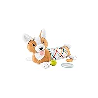 Fisher-Price Baby Tummy Time Toys, 3-in-1 Plush Puppy Wedge with BPA-Free Teether Rattle and Mirror Toys