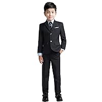 UMISS Boys' Two Buttons 2-Piece Suit Jacket Pants Wedding Formal Tuxedo