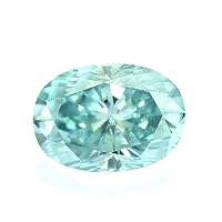 Loose Moissanite 9 Carat, Blue Color Diamond, VVS1 Clarity, Oval Cut Brilliant Gemstone for Making Engagement/Wedding/Ring/Jewelry/Pendant/Earrings/Necklaces Handmade Moissanite