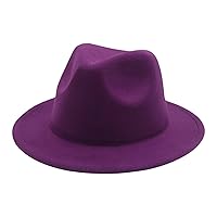 Kid Fedora Hat Solid Color Toddler Jazz Hats Classic Wide Brim Cowboy Hats Panama Dress Hat for Boys Girls