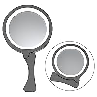 Magnifying Glass with Light 30x Powerful Magnifying Glass - Magnifying Glass for Reading Large Magnifying Glass Hand Held Magnifying Glass with Light Magnifiers for Seniors Black Color