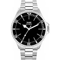 Traditional Black and Silver Watch