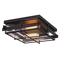 Eurofase Muller - 2 Light Flush Mount - 14 Inches Wide by 5 Inches High
