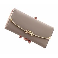 XiangYan Womens Wallet Long section Magnetic buckle Soft surface Simple Portable