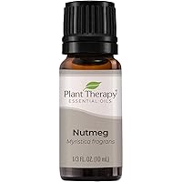 Plant Therapy Nutmeg Essential Oil 10 mL (1/3 oz) 100% Pure, Undiluted, Therapeutic Grade