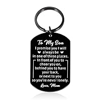 Funny Fathers Day Gifts for Son Boys Fathers Day Gifts from Mom Dad Adults Inspirational Valentines Day Gifts for Son from Mom Christmas Gifts Keychain for Teens Son Funny Birthday Gifts for Son