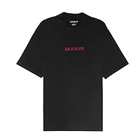 Jordan Air Wordmark Men's T-Shirt Size - X-Large Black/Red