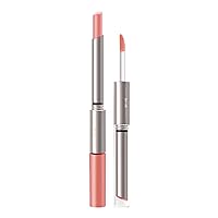 6 Colors Nude Lipstick Liquid Lipstick Set 2 In 1 Lip Stick Lip Gloss Lip Stain Long Lasting Non Stick Cup Nude Lip Makeup Lip Plumping (A, A)