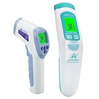 Amplim Deluxe HSA FSA No Touch Forehead Thermometer for Babies and Adults | Bundle Pack