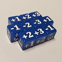 10x Blue Micro CCG Stats and Damage Modifier Dice Compatible with Disney Lorcana and Magic: The Gathering (10mm)