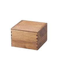 J-kitchens Wooden Heavy Box Picnic Walnut 50 Double Layers Inner Black (1 Pair) 5.9 inches (15.1 cm), Made in Japan [Parallel Imported Product]