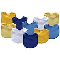 Luvable Friends 10-Pack Feeder Bibs - Boy (Discontinued by Manufacturer)