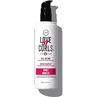 LUS Brands Love Ur Curls All-in-One Styler for Curly Hair, 8.5 oz - Repair, Hydrate, and Style in One Easy Step - Customized Hair Care For Natural Curly Textures - No Crunch, No Cast, Non-Sticky Hair Care With Shea Butter and Moringa