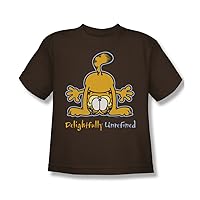 Garfield - Delightfully Unrefined - Youth Coffee S/S T-Shirt for Boys