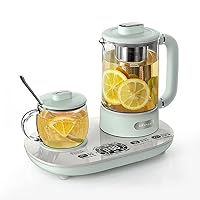 Bear YSH-C06N1 Health Pot, Electric Kettle with Cup Warmer, Glass Kettle for Coffe Tea with Infuser, Pre-set, Temperature Control, 300ml & 600ml
