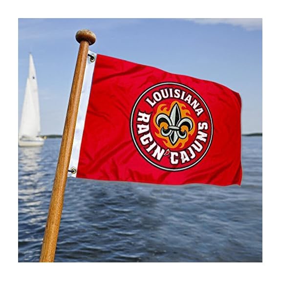 Louisiana Lafayette Boat and Mini Flag