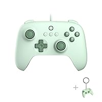8Bitdo Ultimate C Wired Controller with Trobo Function and Rumble Vibration for PC Windows, Android, Steam Deck & Raspberry Pi (Field Green)