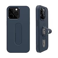 momo stick iPhone 15 Pro Case, Mag Grip Flat Case, Patent Smartphone Grip, Smartphone Stand Function, Shock Absorption, Includes Strap Hole, Magsafe Compatible, Wireless Charging, Qi Charging, Apple