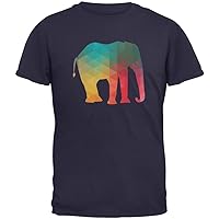 Animal World Elephant Geometric Adult T-Shirt
