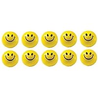 S.N.P Sports Smiley Face Squeeze Ball for Kids and Adults for Stress Relief, Support in Anxiety and Playing (Set of 10)