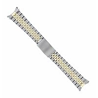 Ewatchparts JUBILEE 18K/SS TWO TONE REPLACEMENT WATCH BAND COMPATIBLE WITH ROLEX 16013, 16203, 16233