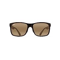 Maui Jim Men's and Women's Red Sands Polarized Universal Fit Rectangular Sunglasses
