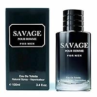 SAVAGE Cologne for Men, Eau de Toilette Natural Spray, Wonderful Gift, Signature Scent, Daytime and Casual Use, 3.4 Fluid Ounce/100 Ml, Black