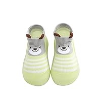 Children Todller Shoes Baby Boys and Girls Non Slip Flat Socks Shoes Lightweight Comfortable Cute Slip on Shoes Kids
