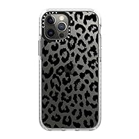 CASETiFY Impact Case for iPhone 12/12 Pro - Black Transparent Leopard - Clear Frost