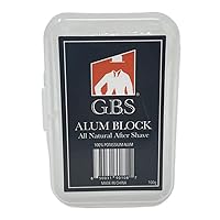 G.B.S Alum Block All Natural Deodorant- After Shave Soothing An Essential For Every Wet Shaver Remedy For Nicks cuts caused By shaving Pack of 1 (Alum Block All Natural Deodorant With Case)